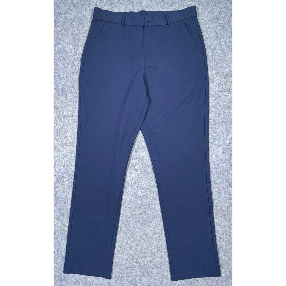 Libin Classic Fit Golf Pants Blue 32 x 30 Stretch Flat Front